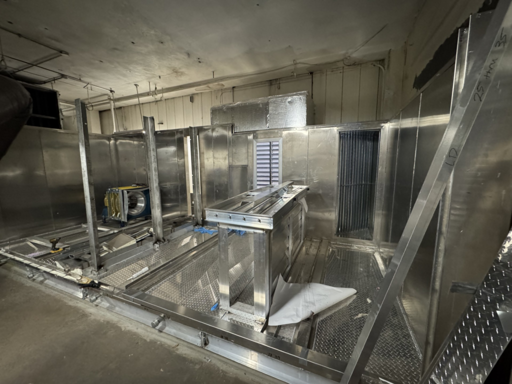 Mechanical Room Layour for Knock Down AHU Custom On-Site Build